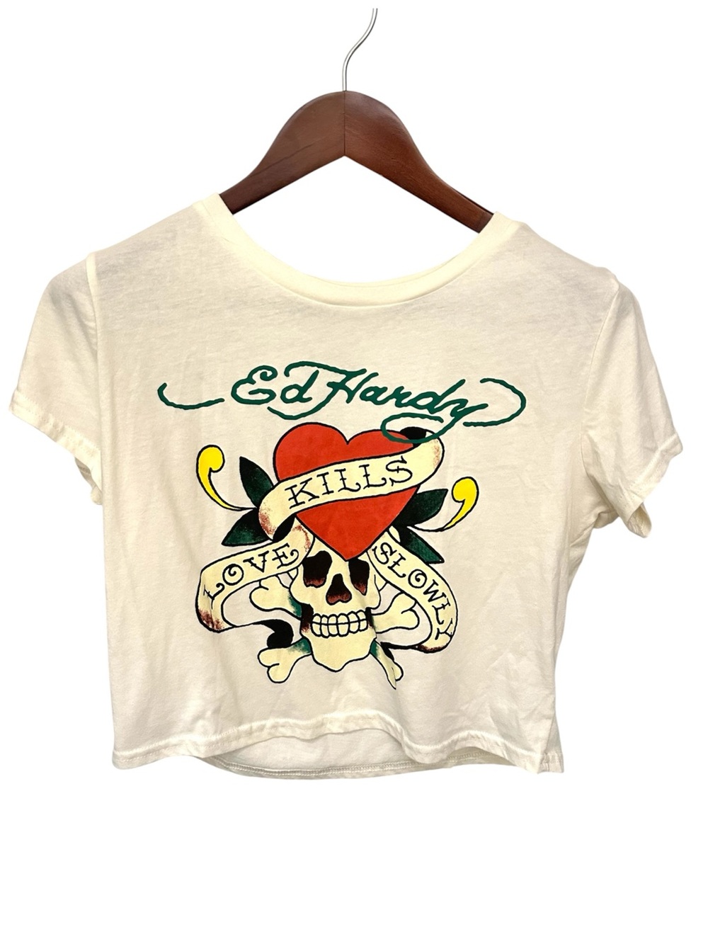 Ed Hardy Crop Tee XL